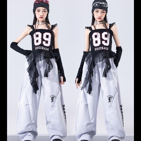 ダンス衣装 ストリート風ナンバリングセットアップ