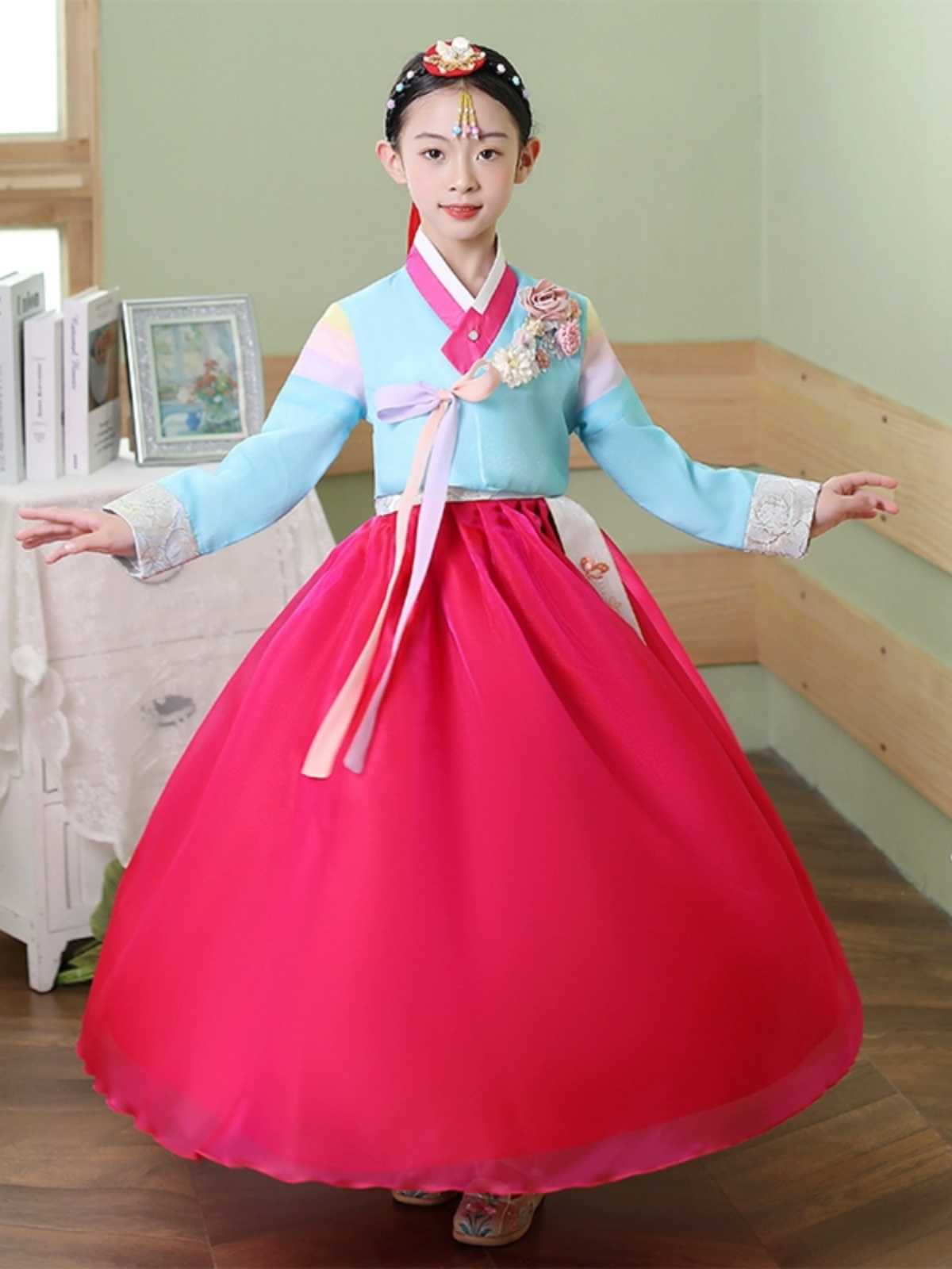 ダンス衣装 伝統優美な舞踊衣装