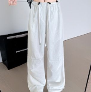 ダンス衣装 ヒップホップ カーゴパンツ レディース ワイドパンツ 体型カバー 黒