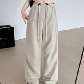 ダンス衣装 ヒップホップ カーゴパンツ レディース ワイドパンツ 体型カバー 黒