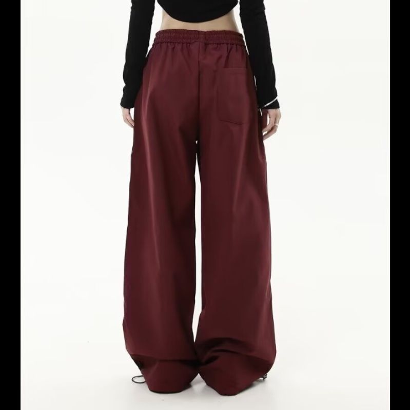 ダンス衣装 立体配色切替ワイドパンツストリート系 ヒップホップ