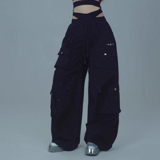 ダンス衣装 カーゴポケット付きワイドパンツ