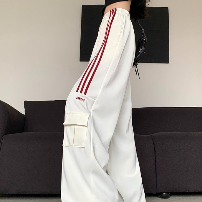 ダンス衣装 サイドライン入りワイドカーゴパンツ　ヒップホップ