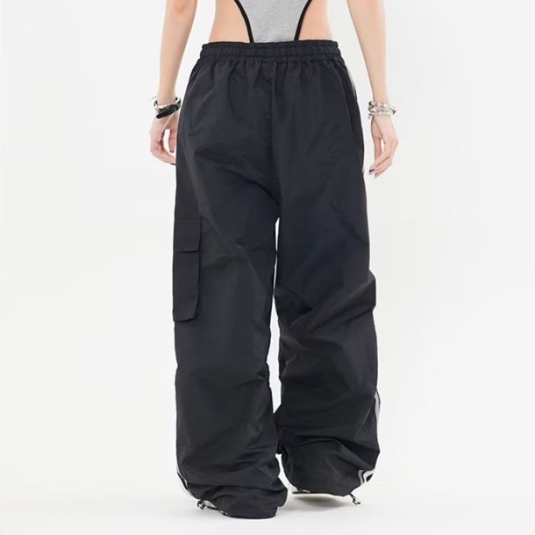 ダンス衣装 サイドライン入りワイドカーゴパンツ ヒップホップ