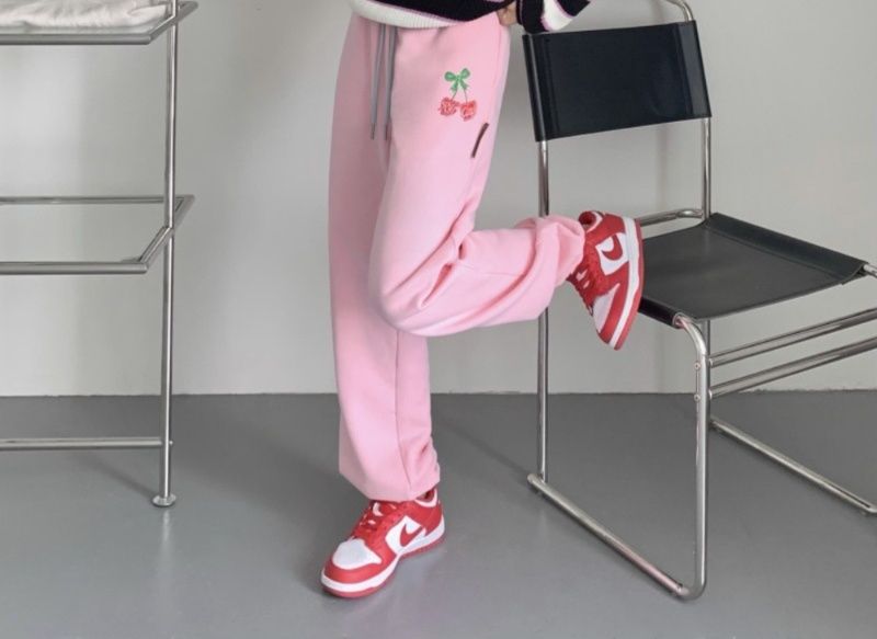 ダンス衣装 さくらんぼ刺繍ワイドイージーパンツ ジャズ用