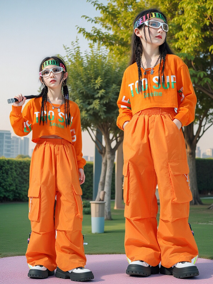 ダンス衣装 ダンス衣装 ストリート系マルチポケットセットアップ