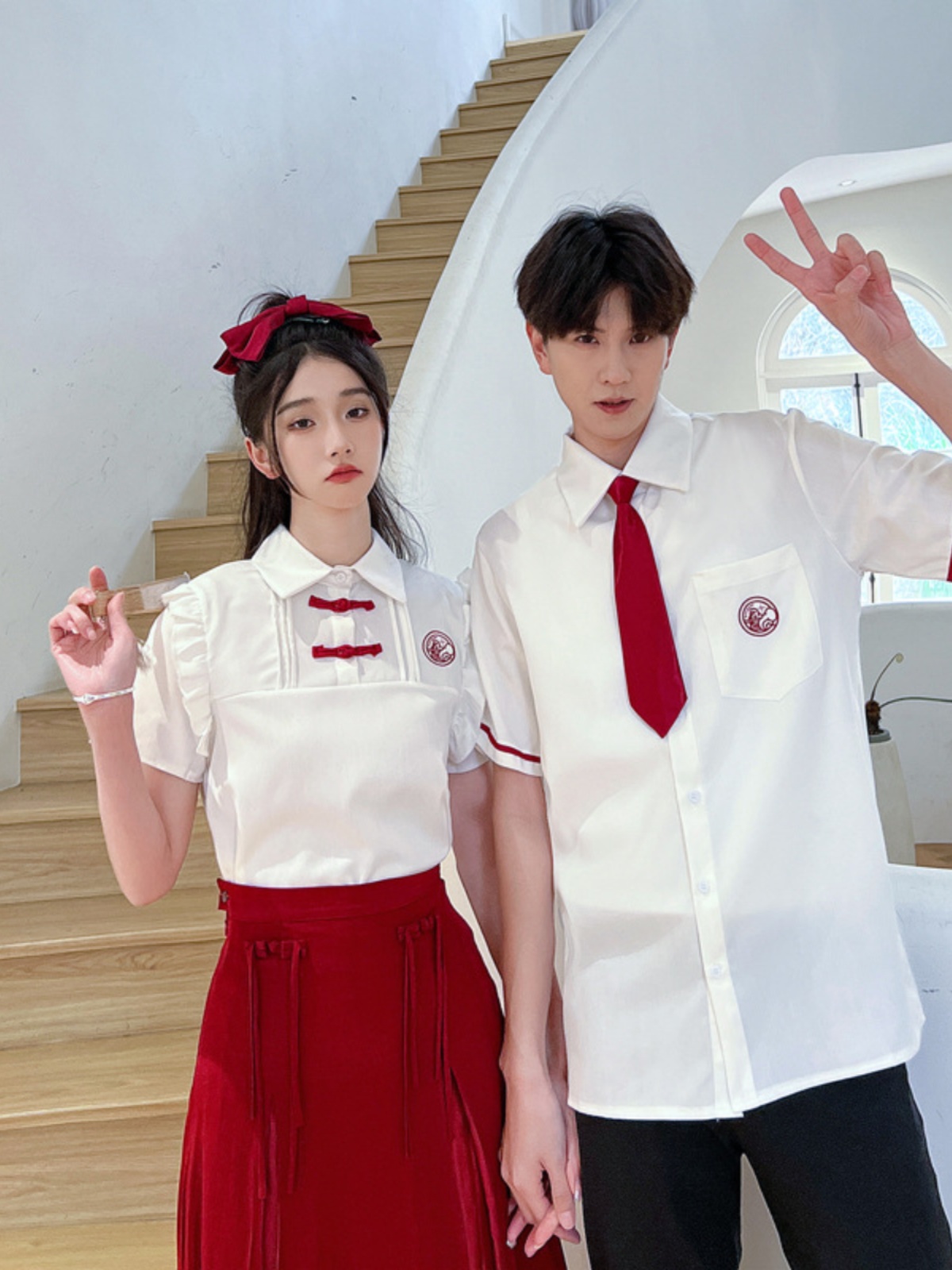 ダンス衣装 レトロ学園ペアダンス衣装
