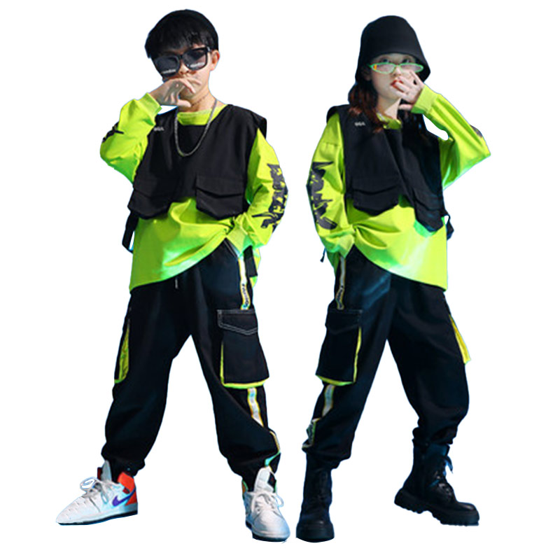 ダンス衣装 ダンス衣装 ストリート風ポケット付きダンスセット