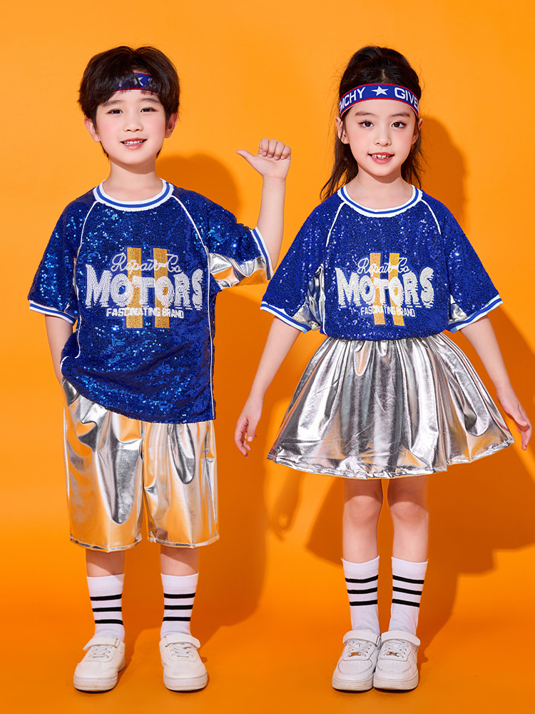 ダンス衣装 キラキラスポーツ風ダンス衣装セット