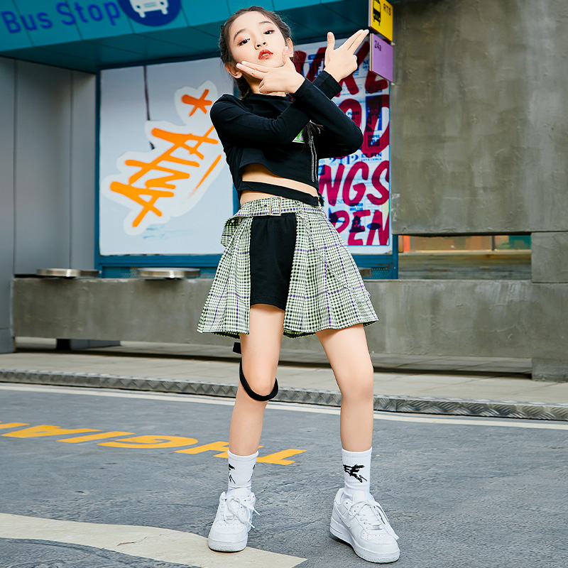 ダンス衣装 ダンス衣装 チェックスカートセット