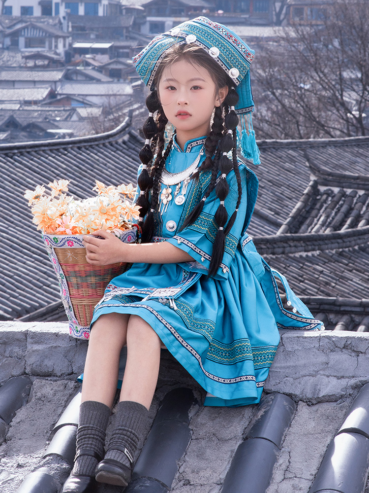 ダンス衣装 民族風帽子付き舞踊衣装