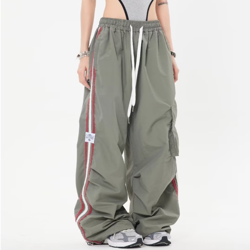 ダンス衣装 サイドライン入りワイドカーゴパンツ ヒップホップ