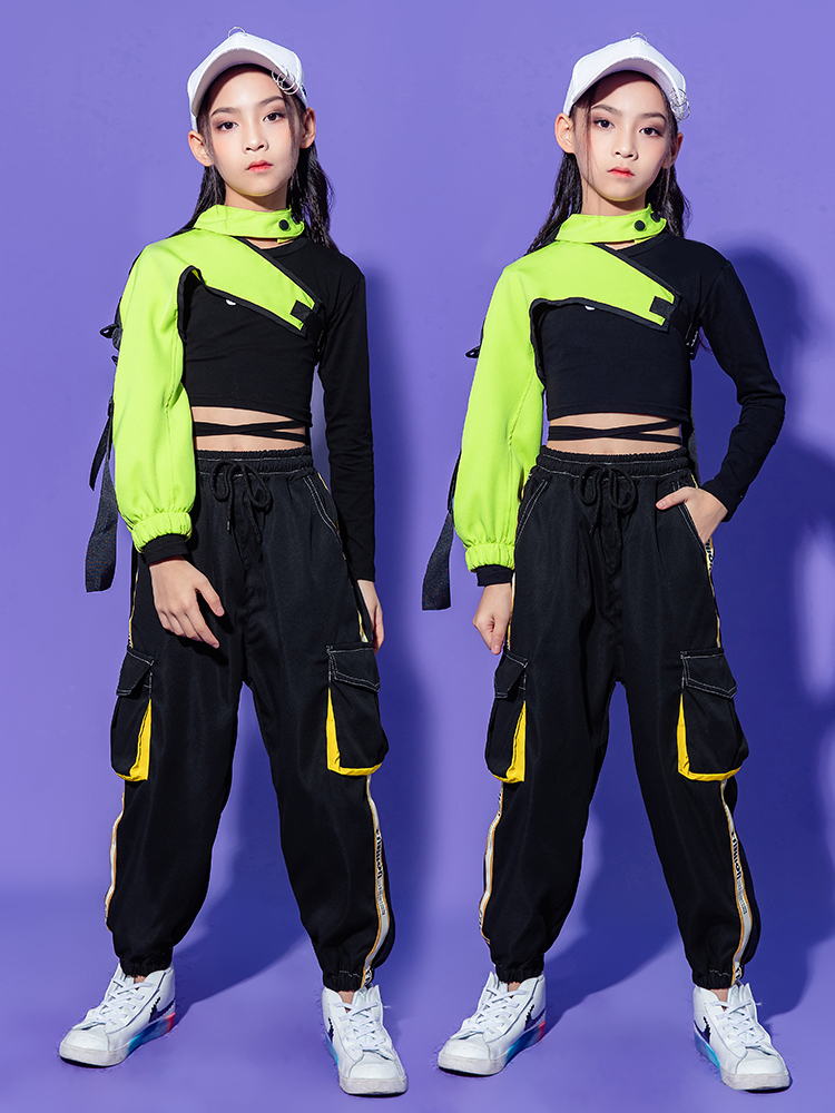 ダンス衣装 ダンス衣装 ストリート格子柄セットアップ