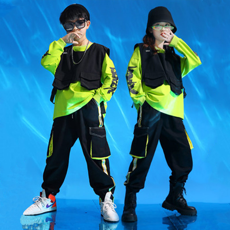 ダンス衣装 ダンス衣装 ストリート風ポケット付きダンスセット
