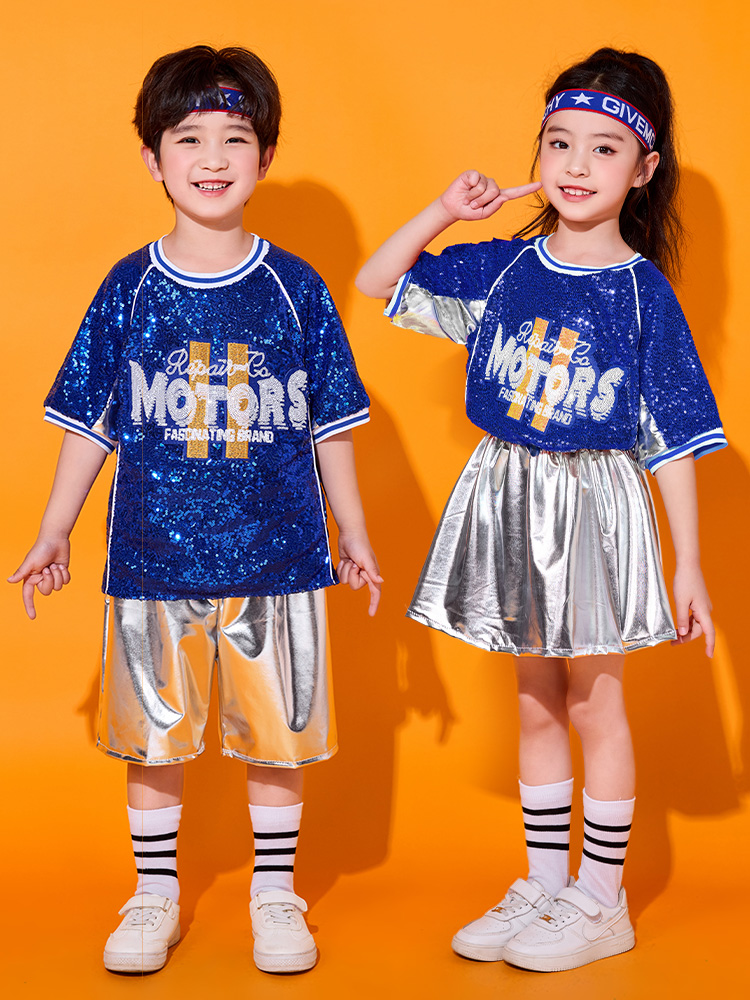 ダンス衣装 キラキラスポーツ風ダンス衣装セット