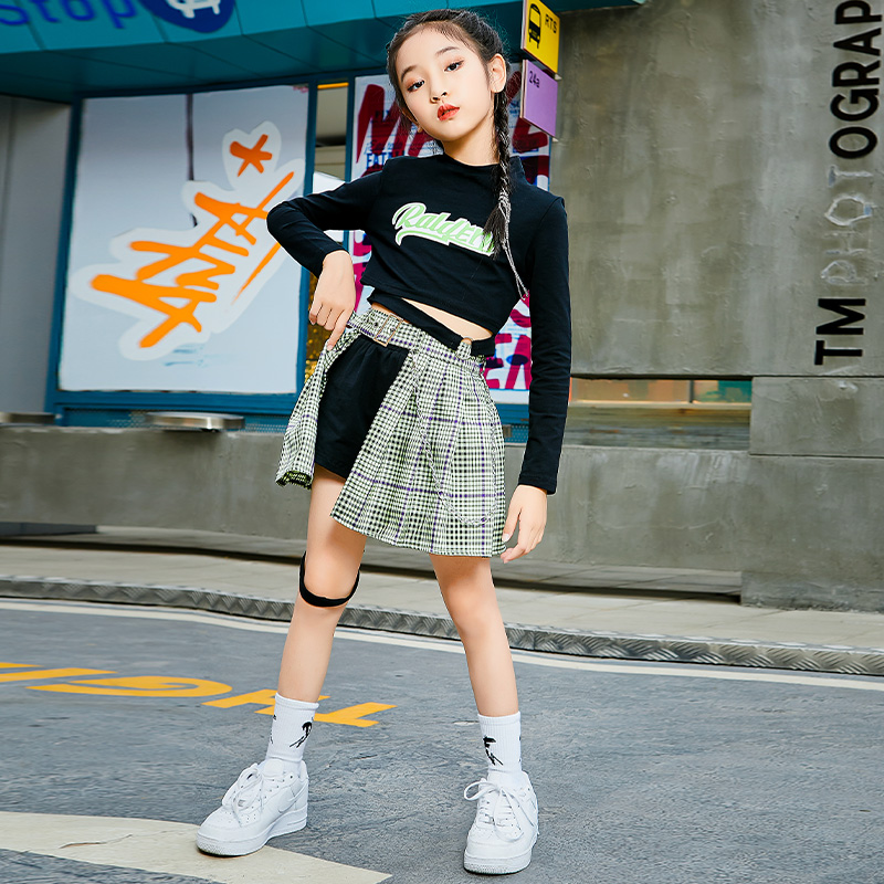 ダンス衣装 ダンス衣装 チェックスカートセット