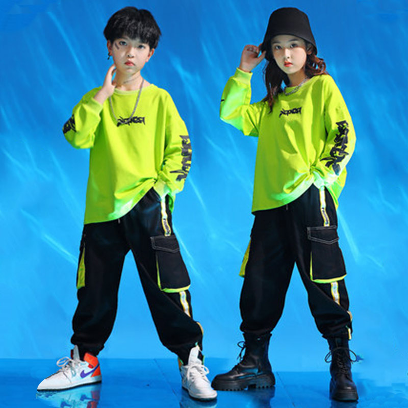 ダンス衣装 ダンス衣装 ストリート風ポケット付きダンスセット