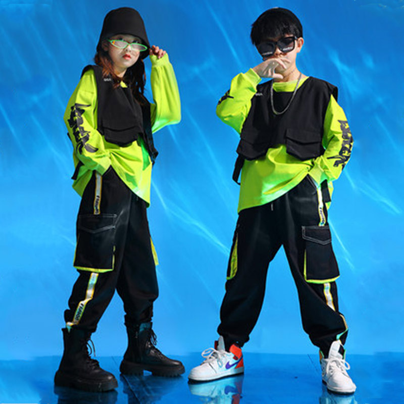 ダンス衣装 ダンス衣装 ストリート風ポケット付きダンスセット