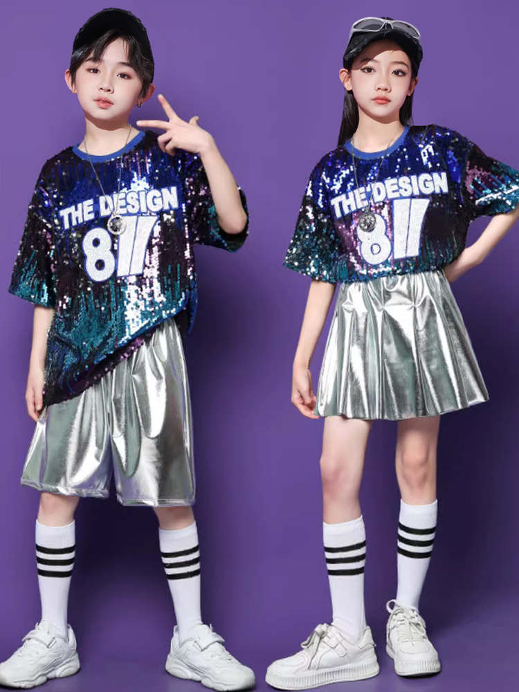 ダンス衣装 キラキラスポーティセットアップ