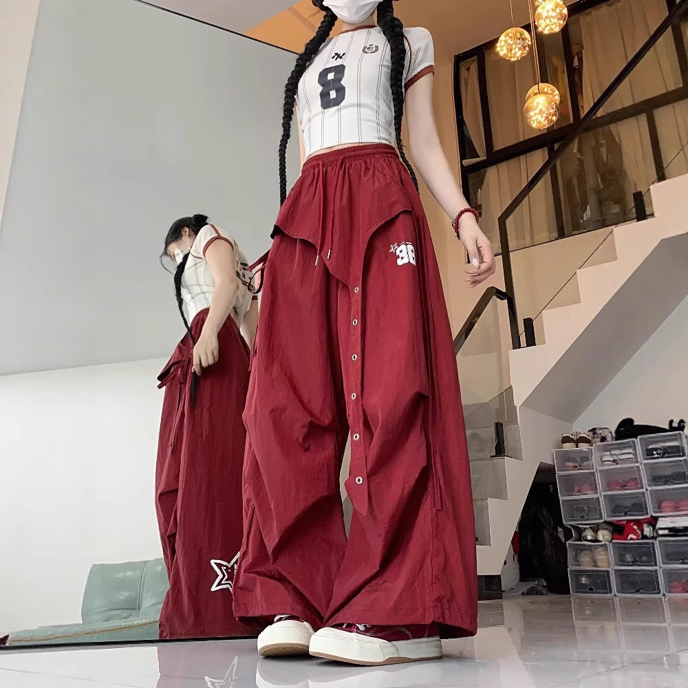 ダンス衣装 数字刺繍入りバスケ風イドパンツ