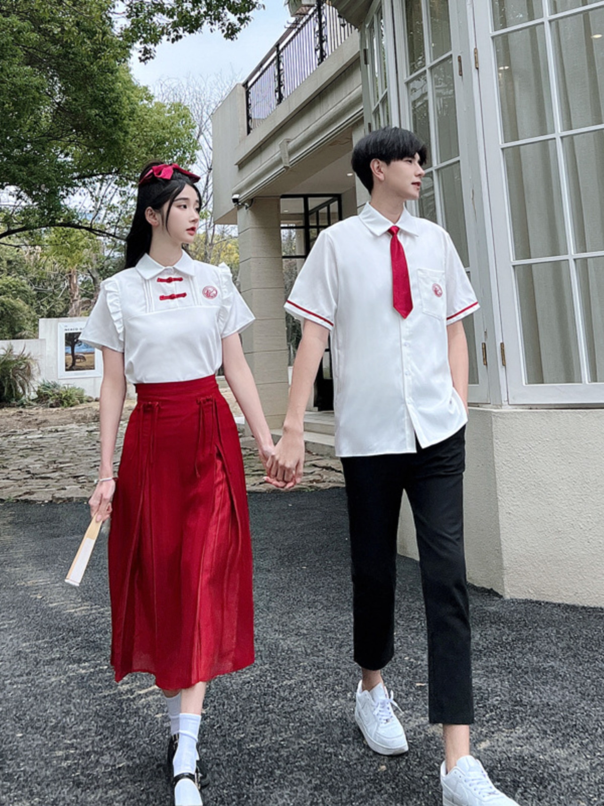 ダンス衣装 レトロ学園ペアダンス衣装