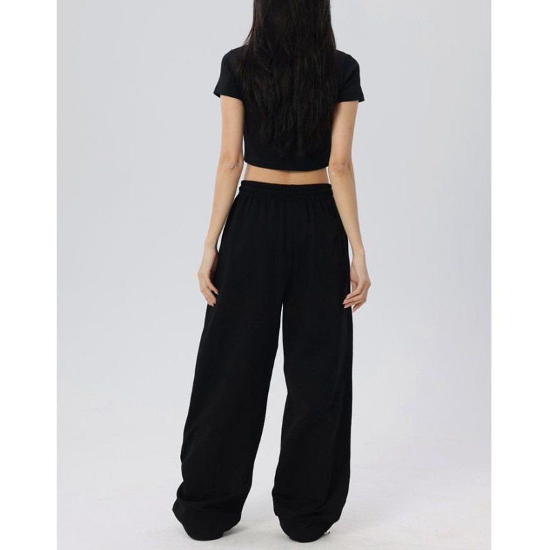 ダンス衣装 炎柄裾デザインワイドパンツ ヒップホップ