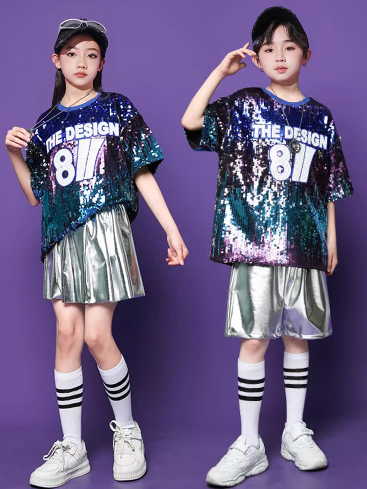 ダンス衣装 キラキラスポーティセットアップ