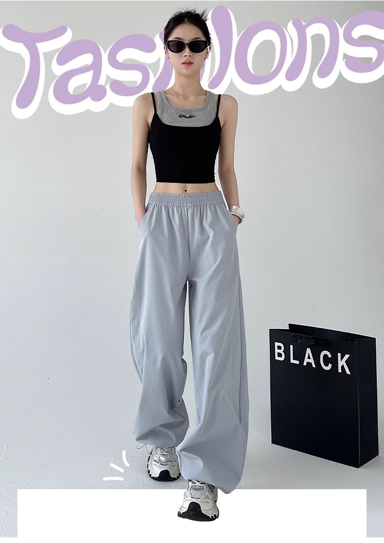 ダンス衣装 ヒップホップ カーゴパンツ レディース ワイドズボン 体型カバー 黒