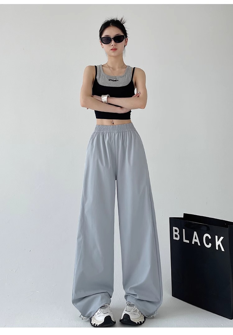 ダンス衣装 ヒップホップ カーゴパンツ レディース ワイドズボン 体型カバー 黒