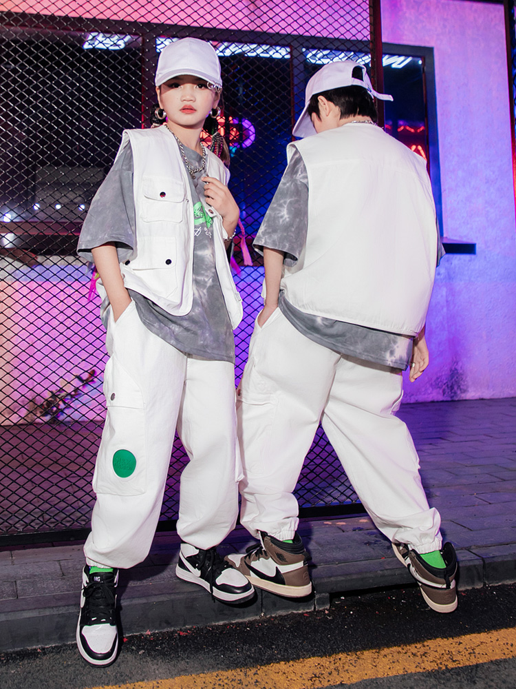 ダンス衣装 ダンス衣装 ストリートマルチベスト上下セット