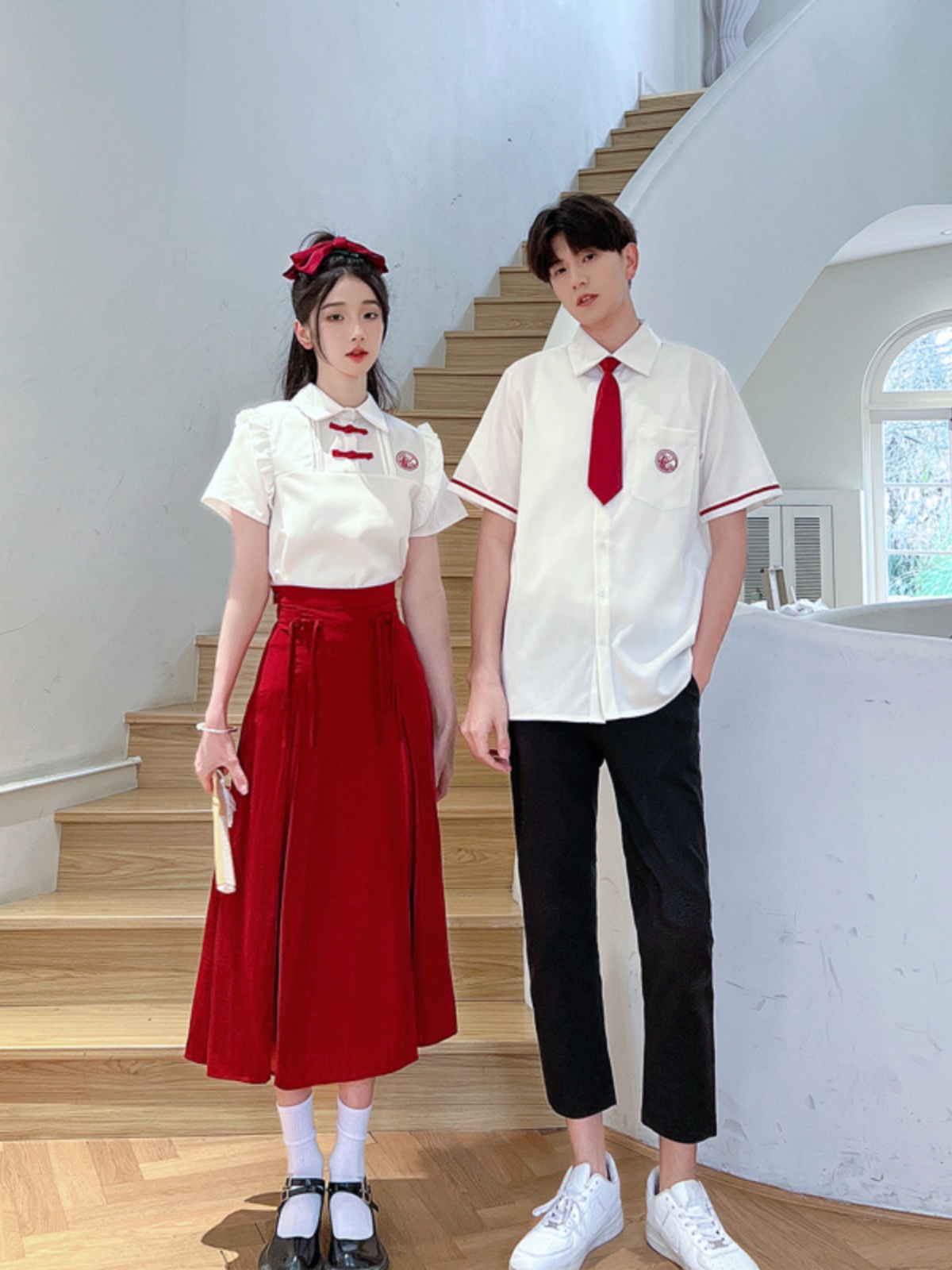 ダンス衣装 レトロ学園ペアダンス衣装