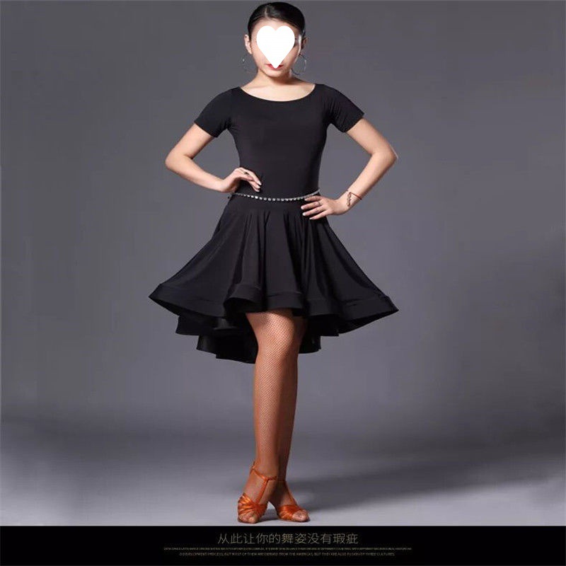 ダンス衣装 優雅なフィットアンドフレア練習用ドレス