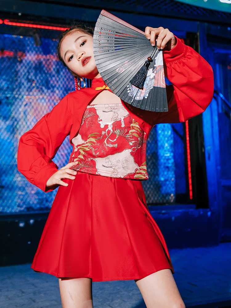 社交 ダンス ドレス 扇華麗ジャズスタイル衣装