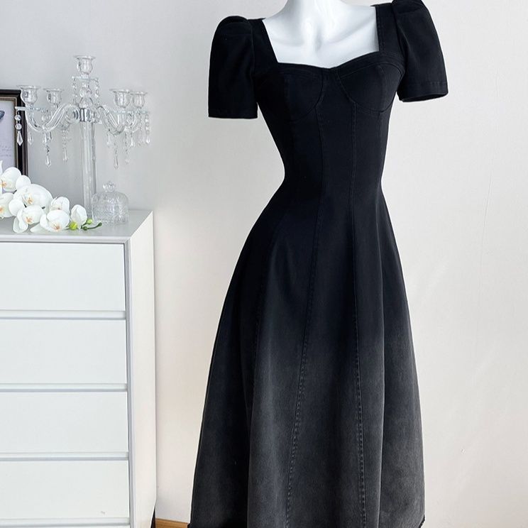 社交ダンス パフスリーブグラデーション社交ダンスドレス