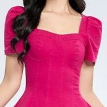 社交ダンス パフスリーブグラデーション社交ダンスドレス