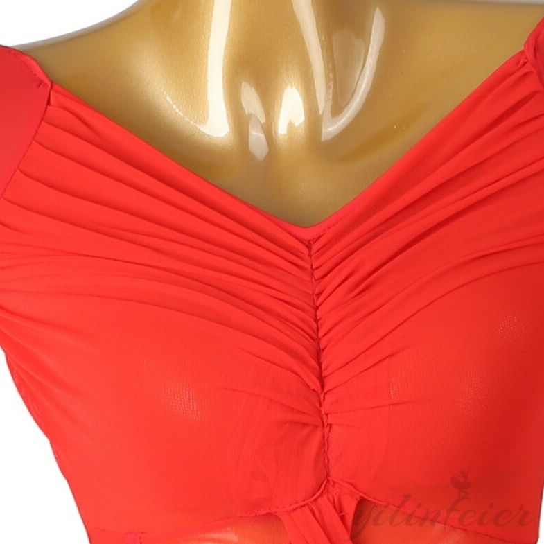 社交 ダンス ドレス 社交ダンス モダンドレス 赤色フラメンコ衣装