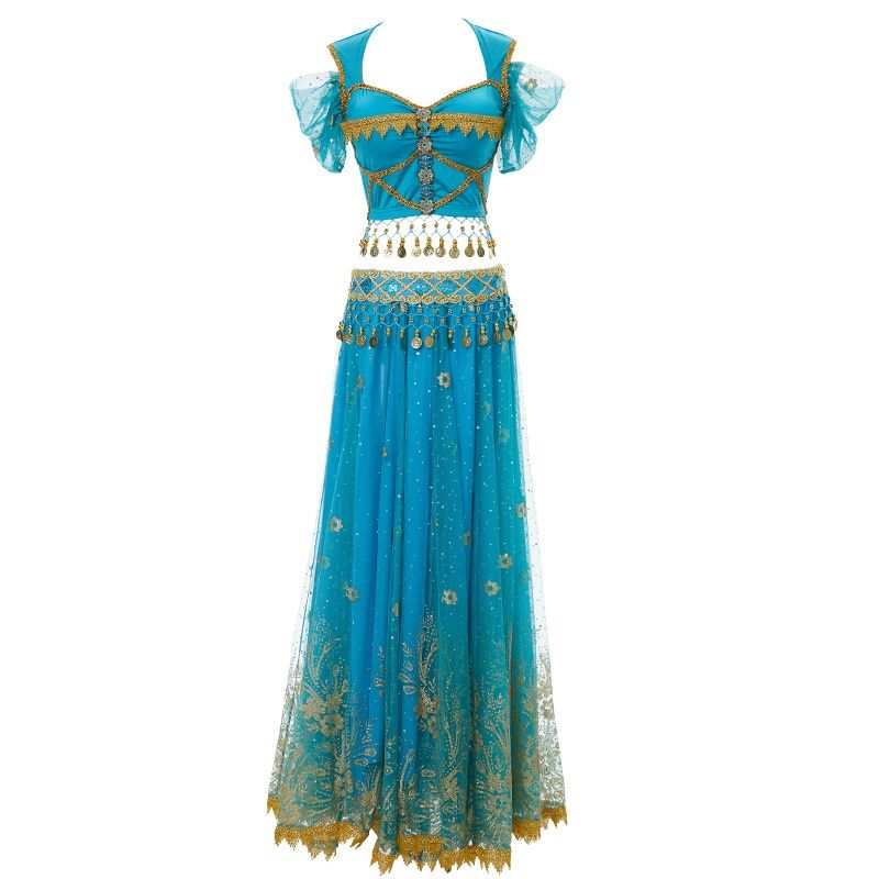 社交 ダンス ドレス エキゾチック刺繍豪華装飾ベリーダンス風セパレートドレス