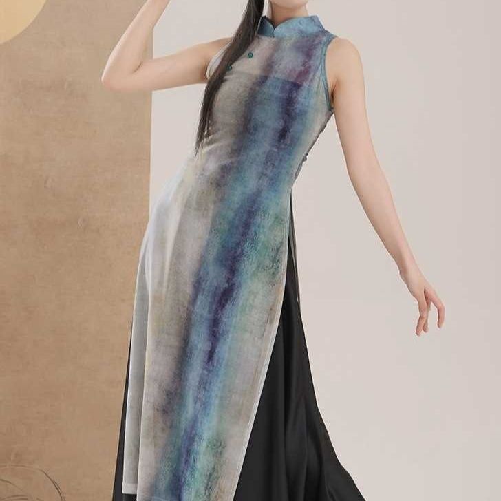 社交 ダンス ドレス 社交ダンス衣装 水墨風雅チャイナドレス