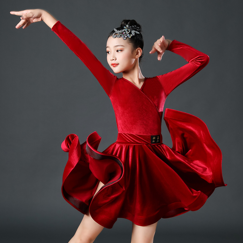 優美な舞姫 ベルベット ダンス ドレス