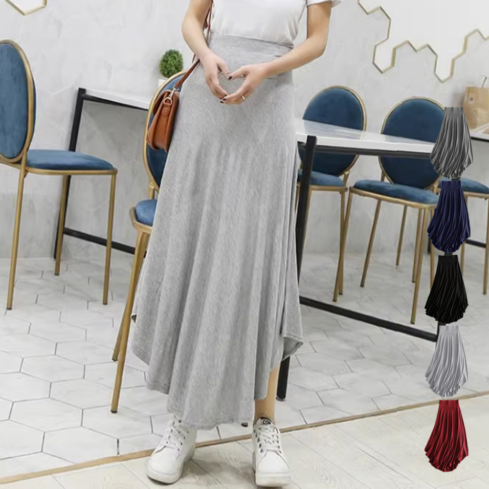 デート服 とろみ素材の美シルエット ロングスカート