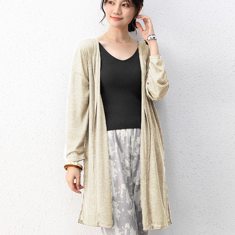デート服 夏のデート用 薄手ロングカーディガン