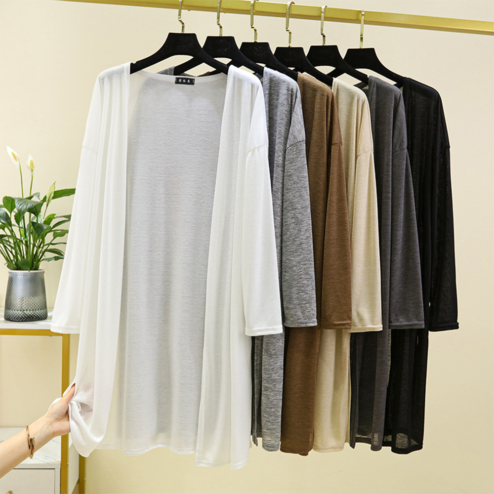 デート服 夏のデート用 薄手ロングカーディガン