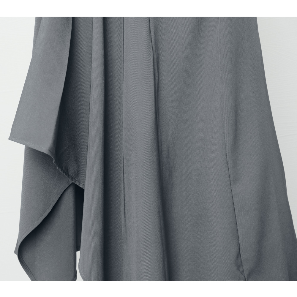 デート服 ハイウエスト変形ヘムスカート 韓国風膝下丈