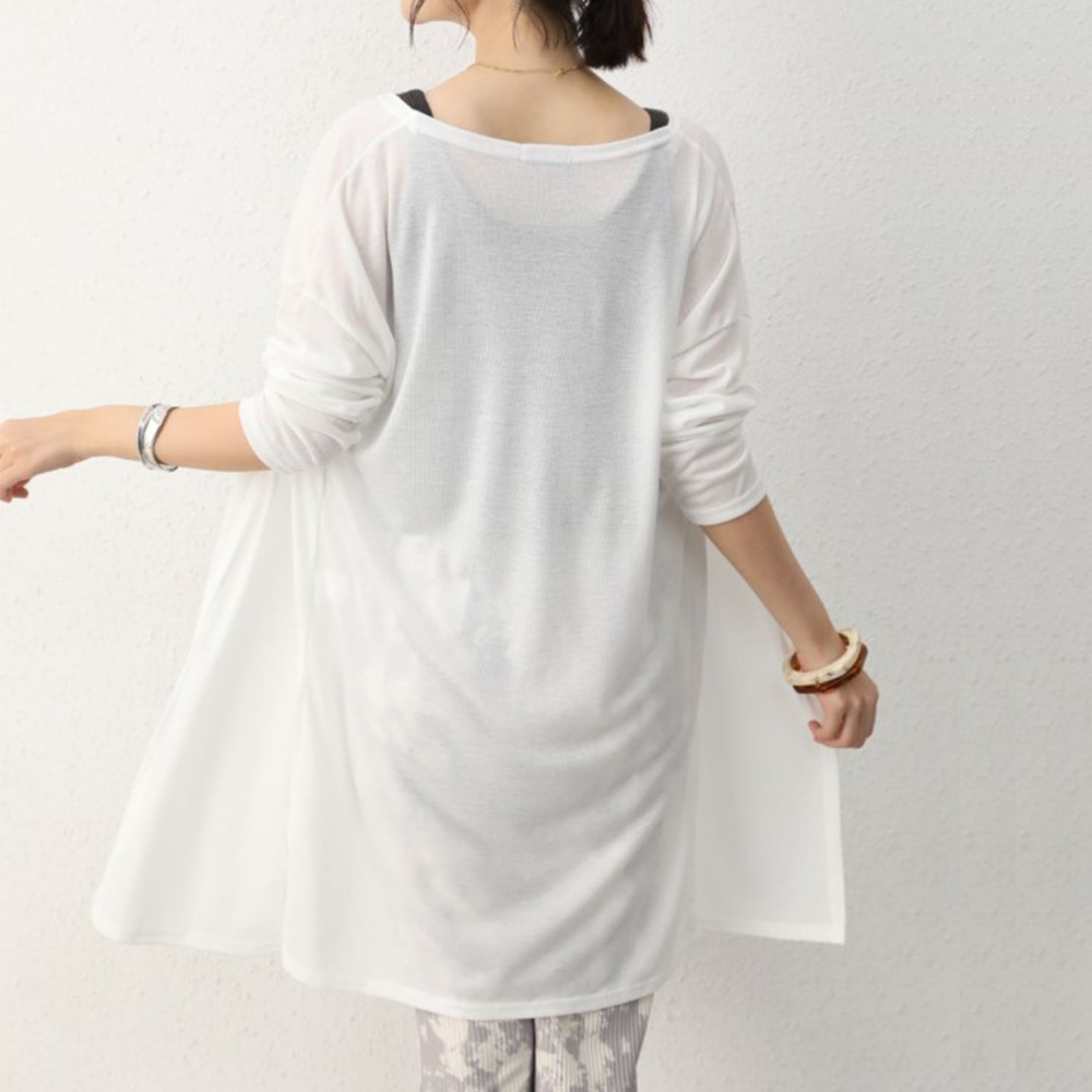 デート服 夏のデート用 薄手ロングカーディガン