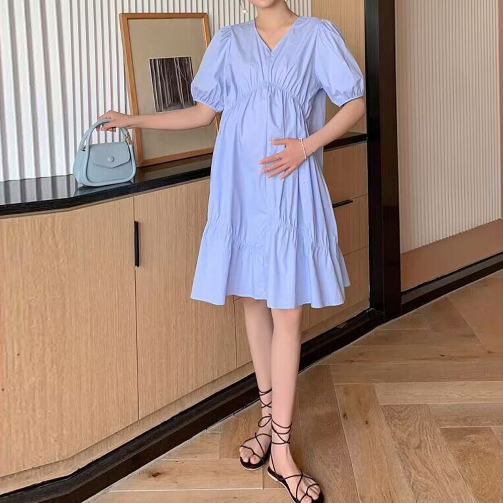デート服 パステルカラー ティアード ワンピース