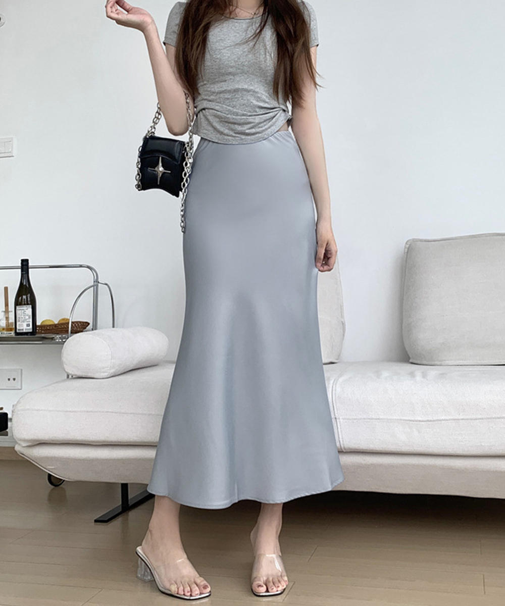 デート服 艶やかマーメイドスカート ハイウエスト