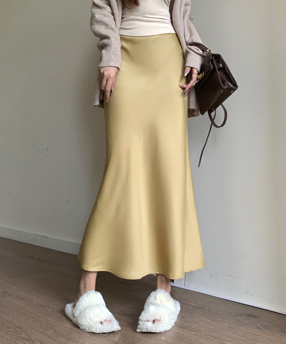 デート服 艶やかマーメイドスカート ハイウエスト