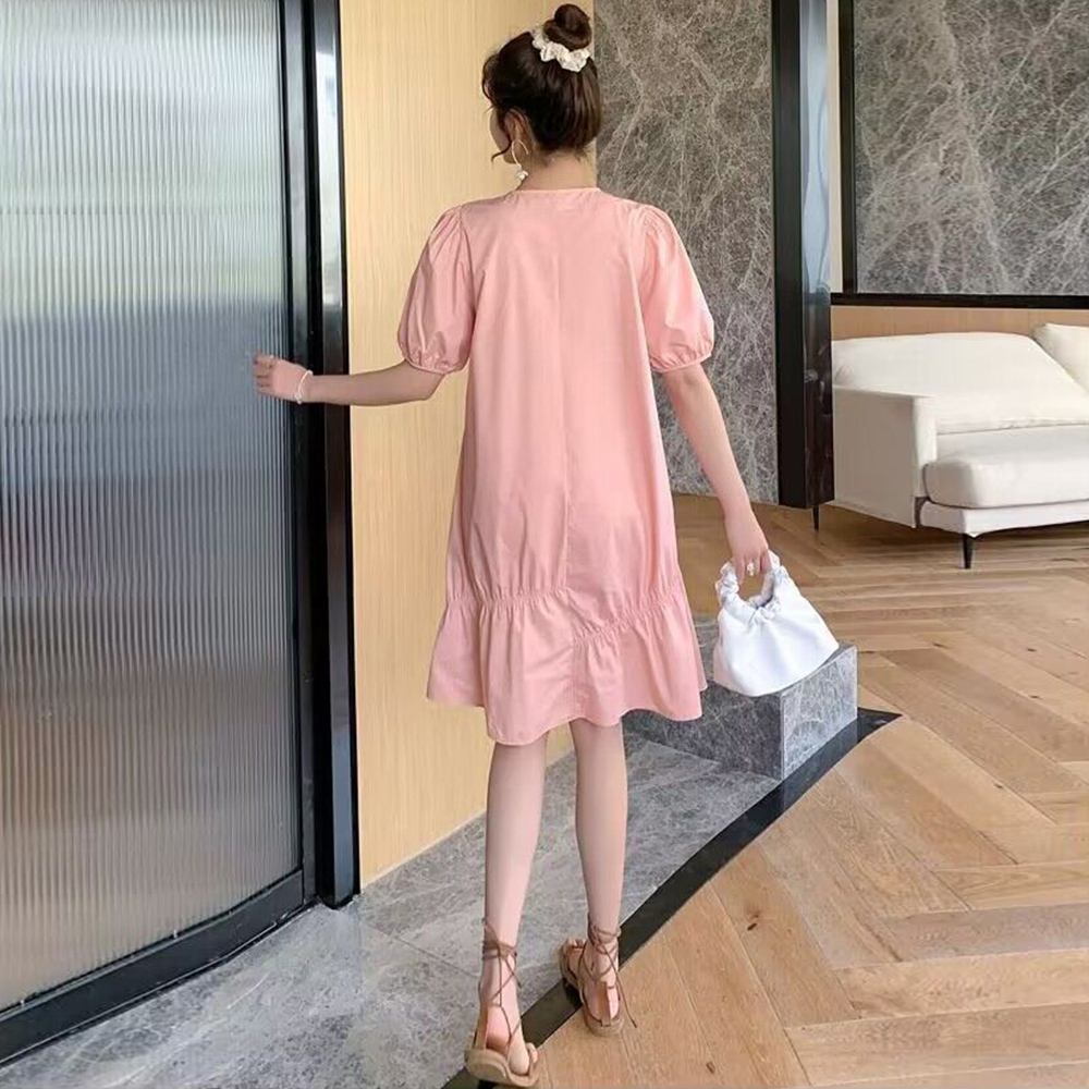 デート服 パステルカラー ティアード ワンピース