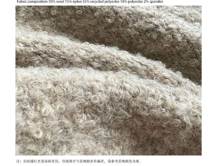 冬の新作ふわもこニットベスト韓国風デート服