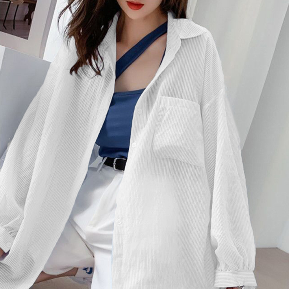 デート服 夏のデート用 透け感ストライプシアーシャツ